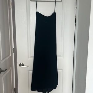 Black formal velvet dress